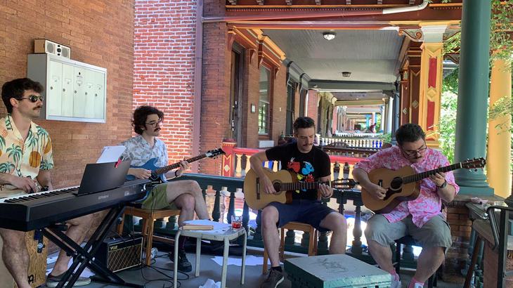 A lo chorro orchestra at PorchFest 2021