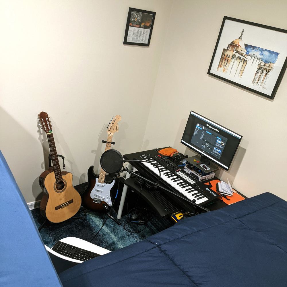 Berkeley homestudio (recording setup)